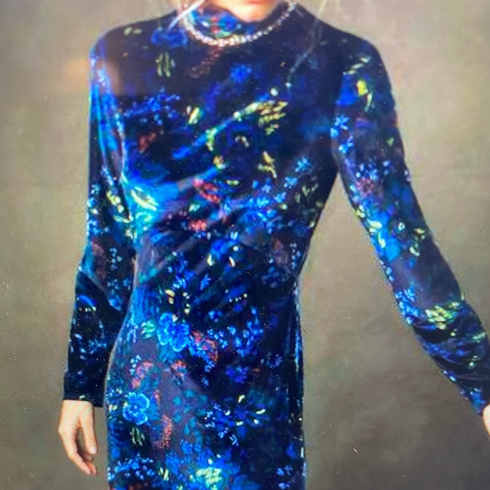 Anthropologie Maeve Velvet Dress